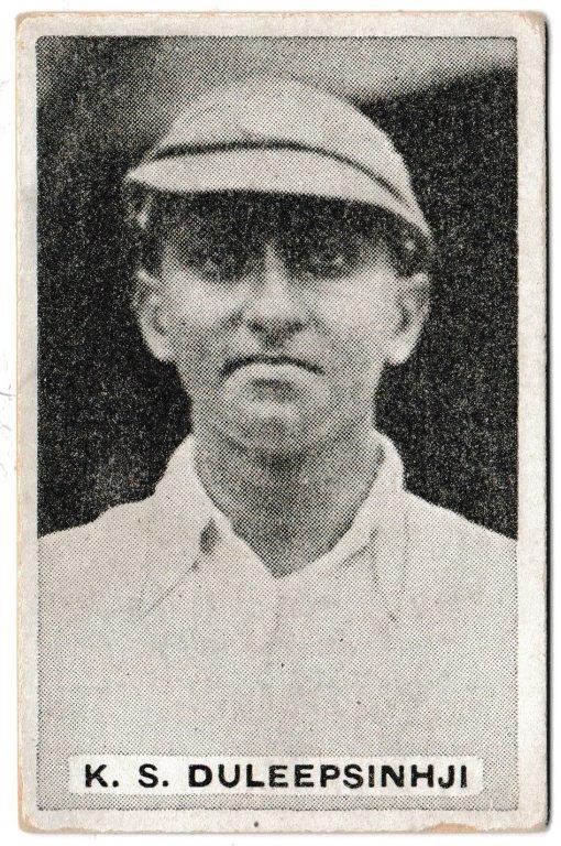 Sweetacres - 'Test Match Records' (1932) - Card #11 - K.S. Duleepsinhji Sweetacres - 'Test Match Records' (1932) - Card #11 - K.S. Duleepsinhji