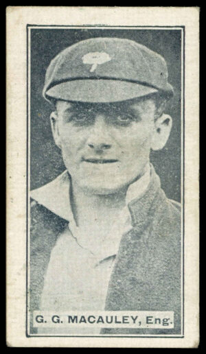 Sweetacres - 'Cricketers (Minties Red & Green)' (1926) - G.G. Macauley (Yorkshire)