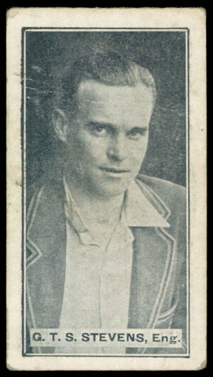 Sweetacres - 'Cricketers (Minties Red & Green)' (1926) - G.T.S. Stevens (Middlesex)