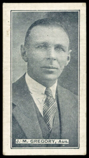 Sweetacres - 'Cricketers (Minties Red & Green)' (1926) - J.M. Gregory (New South Wales)