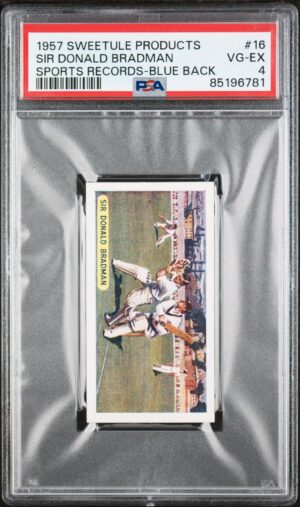 Sweetule - Sir Donald Bradman 'Famous Sports Records (Blue Back)' (1956) **PSA4**
