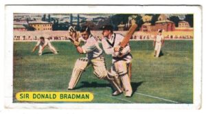Sweetule - 'Famous Sports Records (Black Back)' (1956) - Card #16 - Sir Donald Bradman