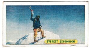 Sweetule - 'Famous Sports Records (Black Back)' (1956) - Card #25 - Sir Edmund Hilary