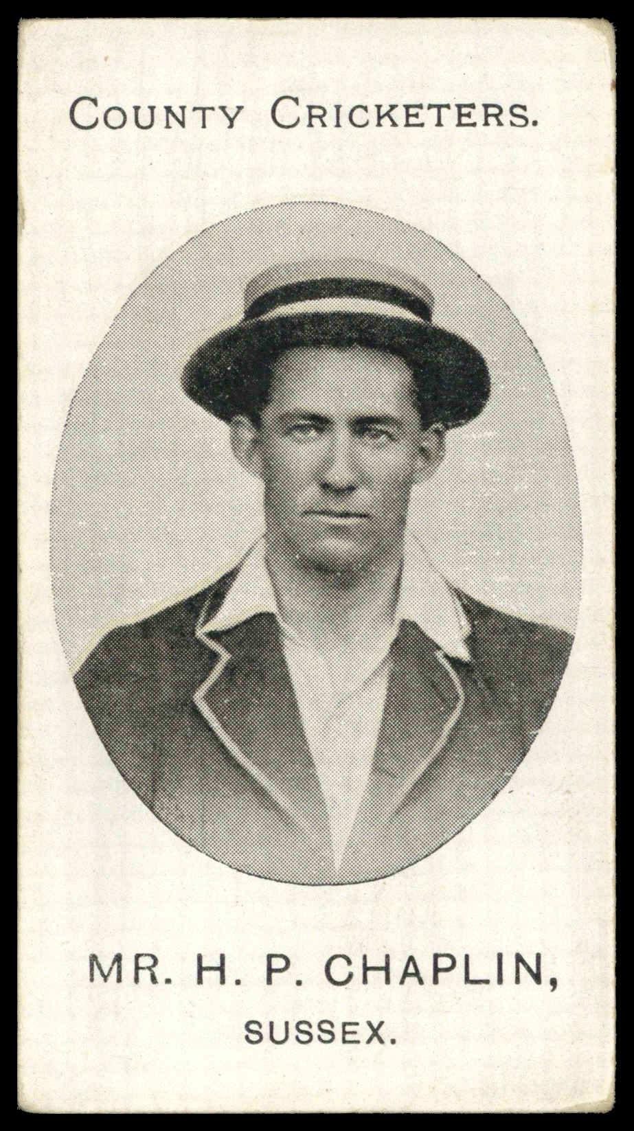 Taddy - 'County Cricketers Sussex' (1907) - Mr. H.P. Chaplin Taddy - 'County Cricketers Sussex' (1907) - Mr. H.P. Chaplin