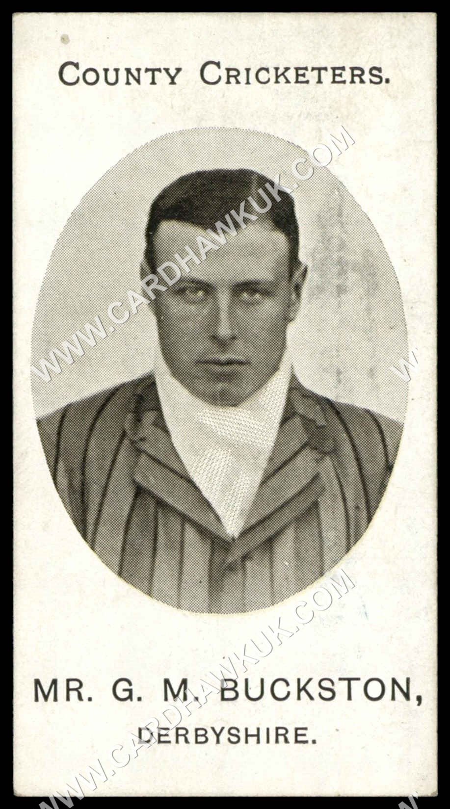 Taddy - 'County Cricketers Derbyshire' (1907) - Mr. G.M. Buckston Taddy - 'County Cricketers Derbyshire' (1907) - Mr. G.M. Buckston