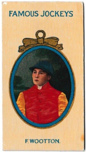 Taddy - 'Famous Jockeys (Blue Letterpress)' (1905) - F. Wootton Taddy - 'Famous Jockeys (Blue Letterpress)' (1905) - F. Wootton