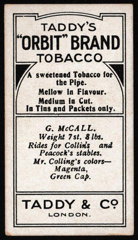 Taddy - 'Famous Jockeys (Brown Letterpress)' (1905) - G. McCall Taddy - 'Famous Jockeys (Brown Letterpress)' (1905) - G. McCall