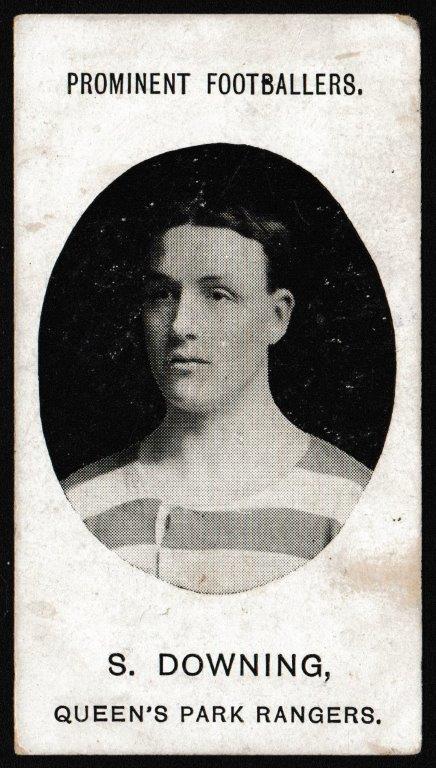Taddy & Co - 'Prominent Footballers QPR (1907 - GRAPNEL)' (1907) - Card #2 - S. Downing Taddy & Co - 'Prominent Footballers QPR (1907 - GRAPNEL)' (1907) - Card #2 - S. Downing