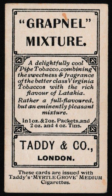 Taddy & Co - 'Prominent Footballers QPR (1908-9 - GRAPNEL)' (1908) - Card #4 - H. Duff Taddy & Co - 'Prominent Footballers QPR (1908-9 - GRAPNEL)' (1908) - Card #4 - H. Duff