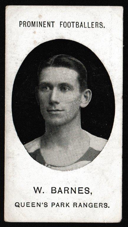 Taddy & Co - 'Prominent Footballers QPR (1908-9 - IMPERIAL)' (1908) - Card #1 - W. Barnes Taddy & Co - 'Prominent Footballers QPR (1908-9 - IMPERIAL)' (1908) - Card #1 - W. Barnes