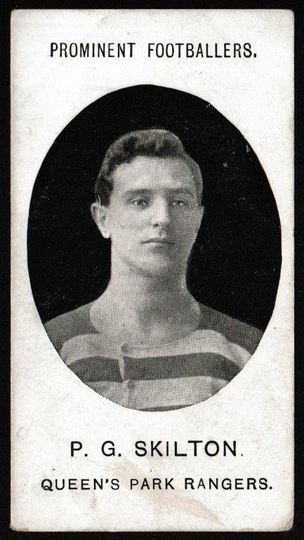 Taddy & Co - 'Prominent Footballers QPR (1908-9 - IMPERIAL)' (1908) - Card #15 - P.G. Skilton Taddy & Co - 'Prominent Footballers QPR (1908-9 - IMPERIAL)' (1908) - Card #15 - P.G. Skilton