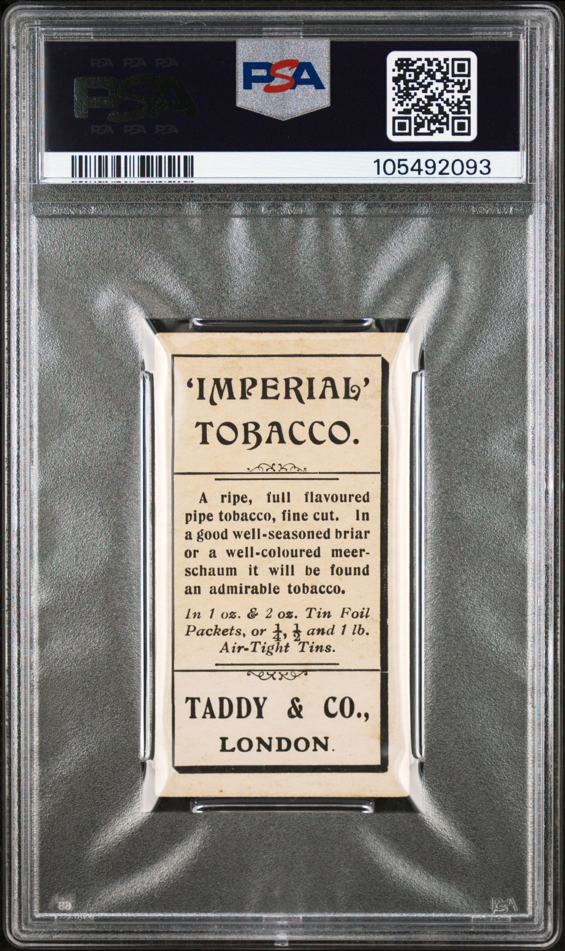 Taddy - 'Prominent Footballers Officials' (1907) - Alfred Davis Esq. Berks & Bucks F.A. **PSA4.5** Taddy - 'Prominent Footballers Officials' (1907) - Alfred Davis Esq. Berks & Bucks F.A. **PSA4.5**
