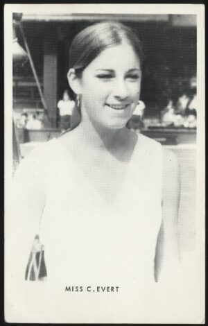Real Photo - 'Chris Evert' (c1976) - Unused Tennis Postcard