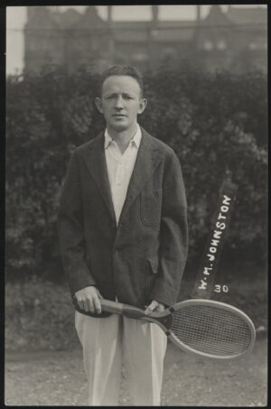 Real Photo - 'William Johnston (US) Wimbledon Winner 1923 H61' (1923) - Unused Tennis Postcard