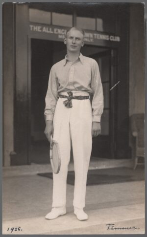 Chaplin Jones - 'Hendrik Timmer (NED) at Wimbledon' (c1925) - Unused Tennis Postcard