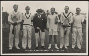 Real Photo - 'Victorious British Davis Cup Team' (1935) - Unused Postcard