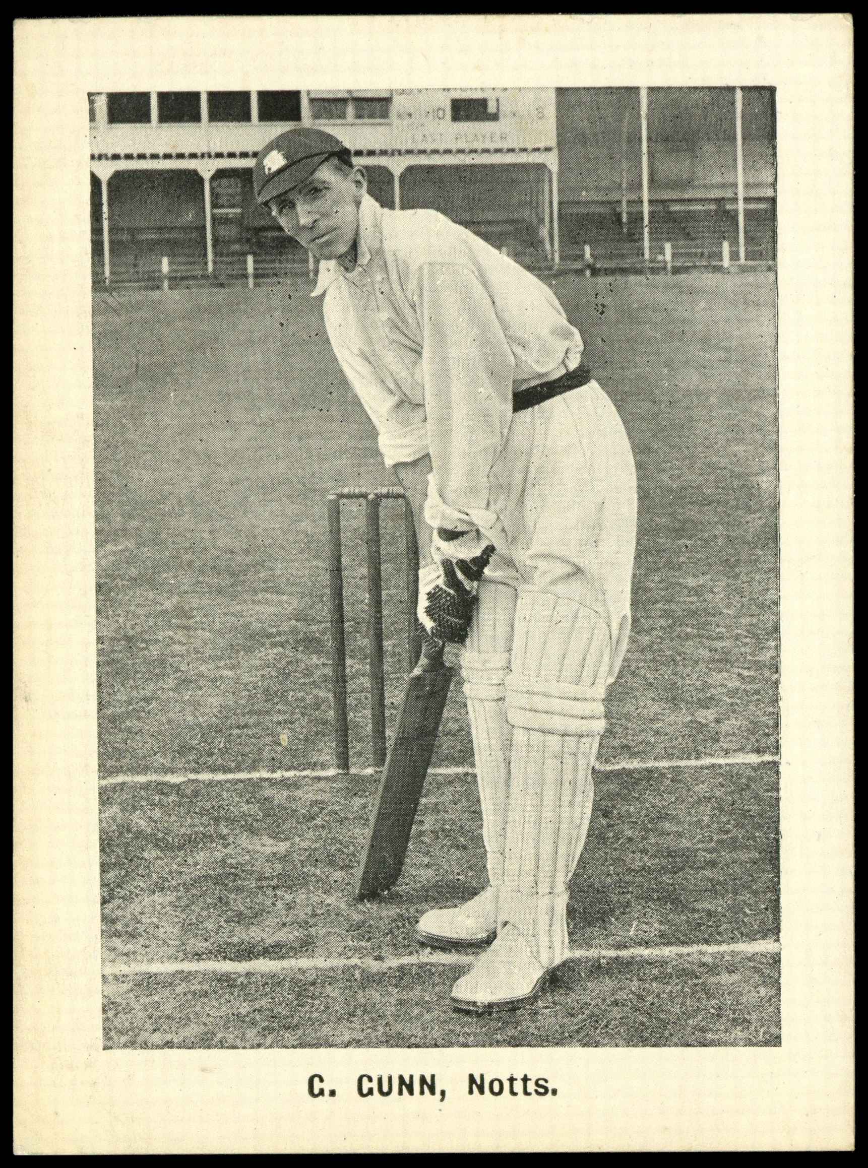 Thomson (D.C.) - 'Cricketers (Rover - EL)' (1924) - G. Gunn (Notts) Thomson (D.C.) - 'Cricketers (Rover - EL)' (1924) - G. Gunn (Notts)