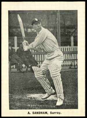 Thomson (D.C.) - 'Cricketers (Rover - EL)' (1924) - A. Sandham (Surrey) Thomson (D.C.) - 'Cricketers (Rover - EL)' (1924) - A. Sandham (Surrey)