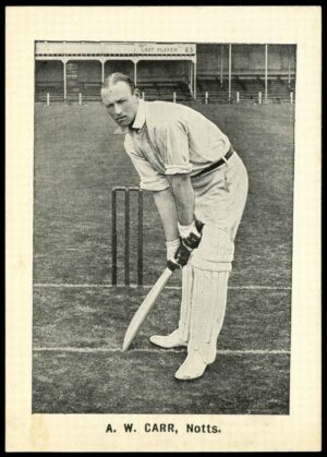 Thomson (D.C.) - 'Cricketers (Vanguard - EL)' (1924) - A.W. Carr (Notts) Thomson (D.C.) - 'Cricketers (Vanguard - EL)' (1924) - A.W. Carr (Notts)
