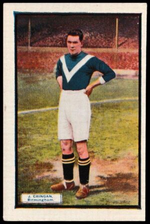 Thomson (D.C.) - 'Coloured Photos of Star Footballers' (c1930) - J. Cringan (Birmingham) Thomson (D.C.) - 'Coloured Photos of Star Footballers' (c1930) - J. Cringan (Birmingham)