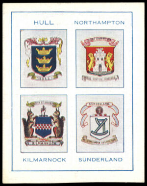 Thomson (D.C.) - 'Football Towns and Crests (Adventure)' (1931) - Hull - Northampton - Kilmarnock - Sunderland