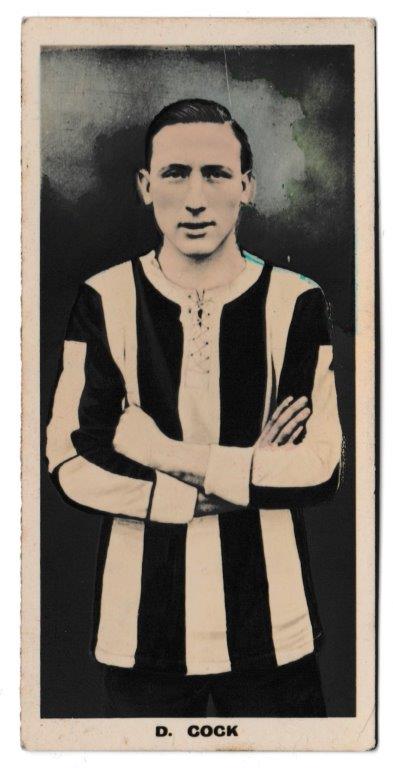 Thomson (D.C.) - 'Footballers' (1922) - Card #3 - D. Cock (Notts County) Thomson (D.C.) - 'Footballers' (1922) - Card #3 - D. Cock (Notts County)