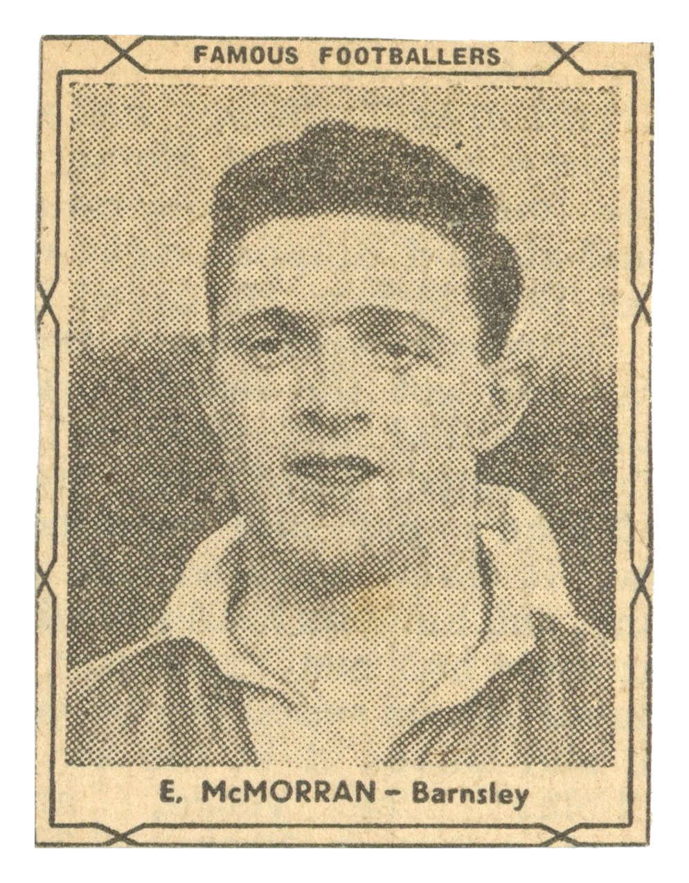 D.C. Thomson - 'Famous Footballers (Black)' (1951) - E. McMorran (Barnsley) D.C. Thomson - 'Famous Footballers (Black)' (1951) - E. McMorran (Barnsley)