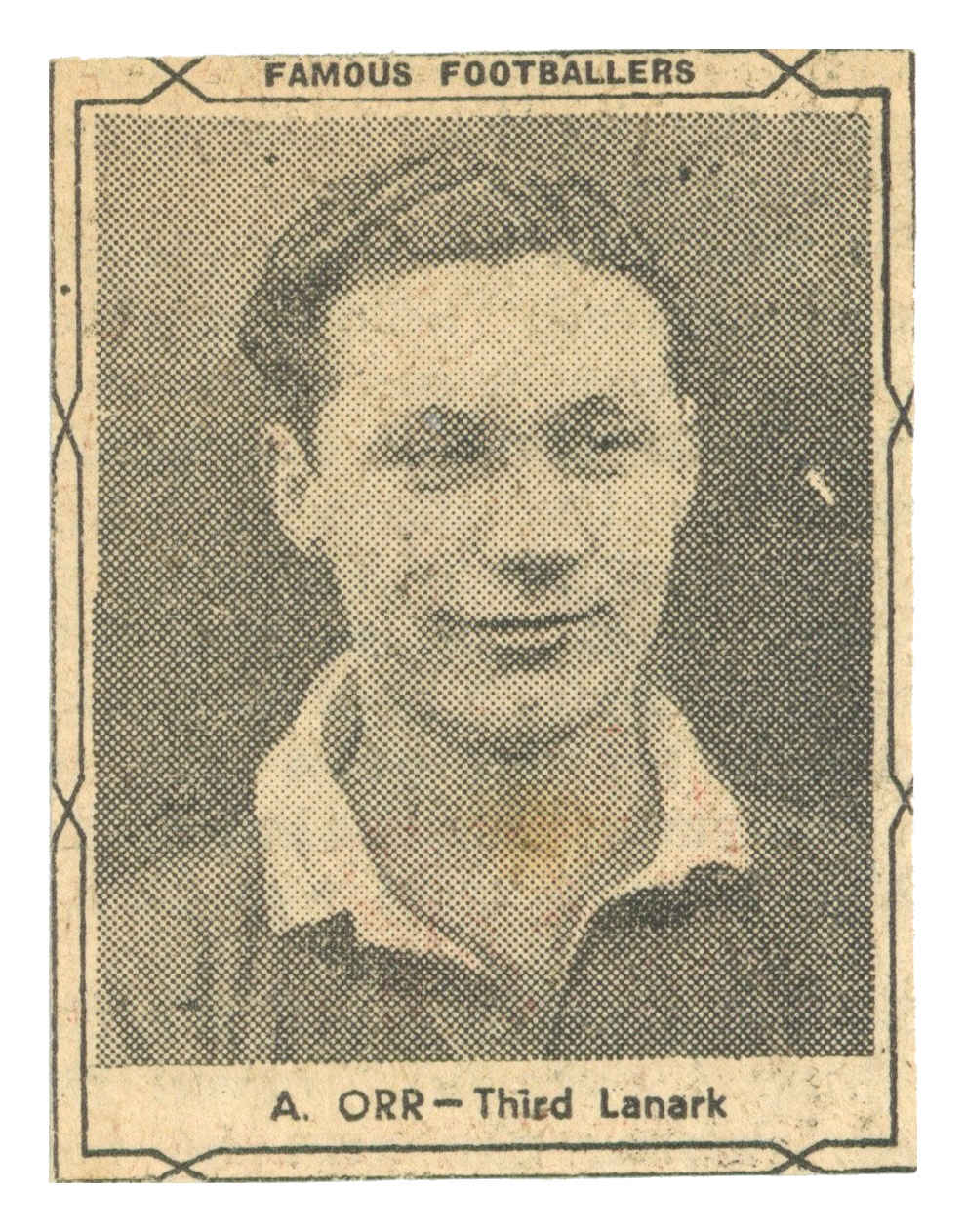 D.C. Thomson - 'Famous Footballers (Black)' (1951) - A. Orr (Third Lanark) D.C. Thomson - 'Famous Footballers (Black)' (1951) - A. Orr (Third Lanark)