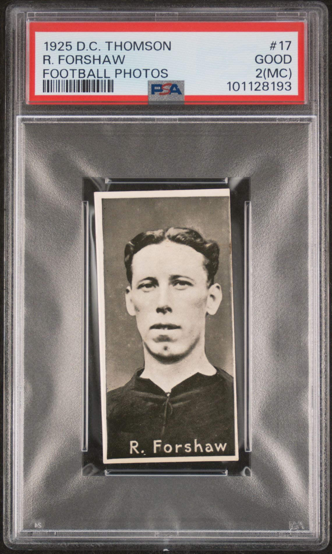 Thomson (D.C.) - 'Football Photos' (c1925) - R. Forshaw (Liverpool) **PSA2** Thomson (D.C.) - 'Football Photos' (c1925) - R. Forshaw (Liverpool) **PSA2**