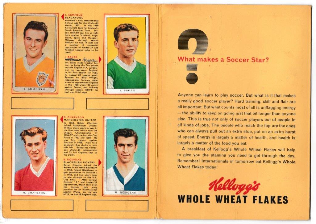 Kellogg's - 'International Soccer Stars' - (1961) - Complete Album Kellogg's - 'International Soccer Stars' - (1961) - Complete Album