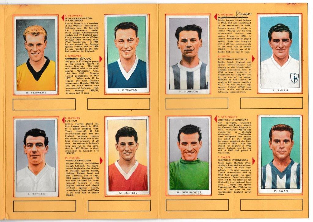 Kellogg's - 'International Soccer Stars' - (1961) - Complete Album Kellogg's - 'International Soccer Stars' - (1961) - Complete Album