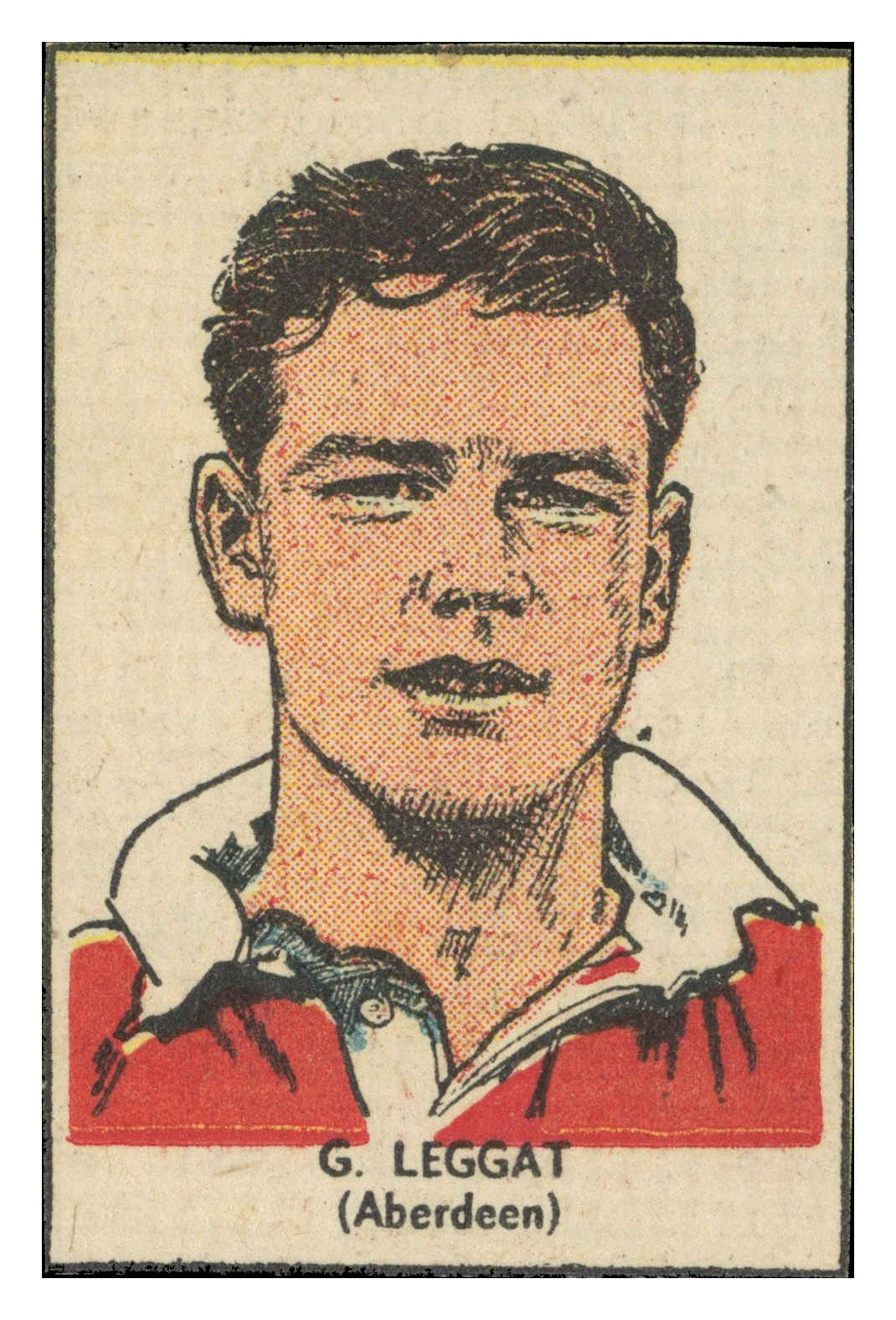Thomson (D.C.) - 'Famous Footballers (Rover)' (1953-56) - G. Leggatt (Aberdeen) Thomson (D.C.) - 'Famous Footballers (Rover)' (1953-56) - G. Leggatt (Aberdeen)