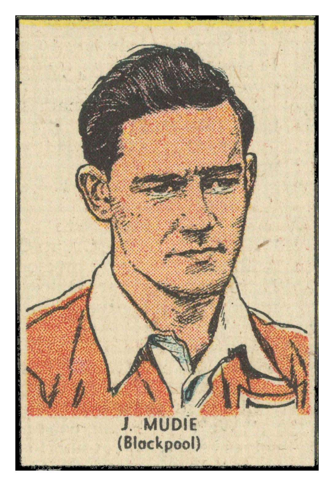 Thomson (D.C.) - 'Famous Footballers (Rover)' (1953-56) - J. Mudie (Blackpool) Thomson (D.C.) - 'Famous Footballers (Rover)' (1953-56) - J. Mudie (Blackpool)