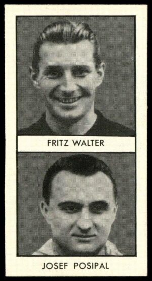Thomson (D.C.) - 'World Cup Footballers (Adventure)' (1958) - Fritz Walter & Josef Posipal (West Germany) Thomson (D.C.) - 'World Cup Footballers (Adventure)' (1958) - Fritz Walter & Josef Posipal (West Germany)