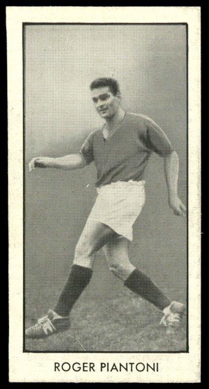 Thomson (D.C.) - 'World Cup Footballers (Adventure)' (1958) - Roger Piantoni (Rheims) Thomson (D.C.) - 'World Cup Footballers (Adventure)' (1958) - Roger Piantoni (Rheims)