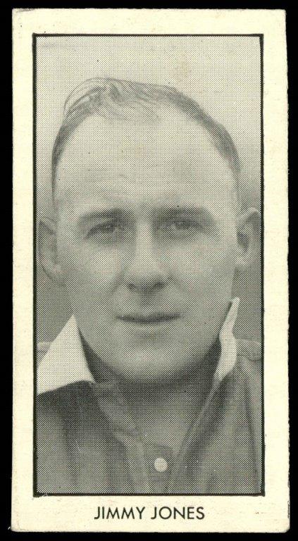 Thomson (D.C.) - 'World Cup Footballers (Adventure)' (1958) - Jimmy Jones (Glenavon) Thomson (D.C.) - 'World Cup Footballers (Adventure)' (1958) - Jimmy Jones (Glenavon)