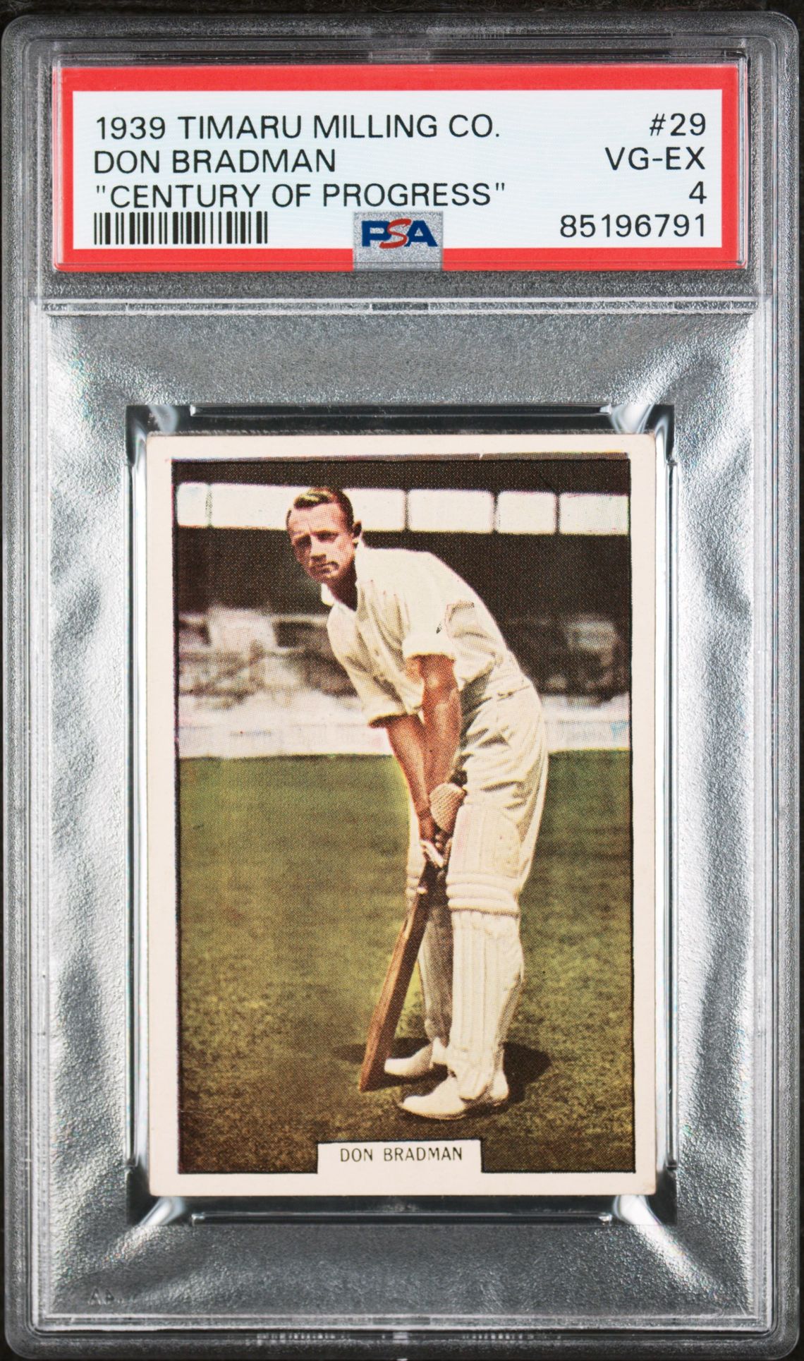 Timaru Milling - Don Bradman 'Century of Progress' (1939) **PSA4** Timaru Milling - Don Bradman 'Century of Progress' (1939) **PSA4**