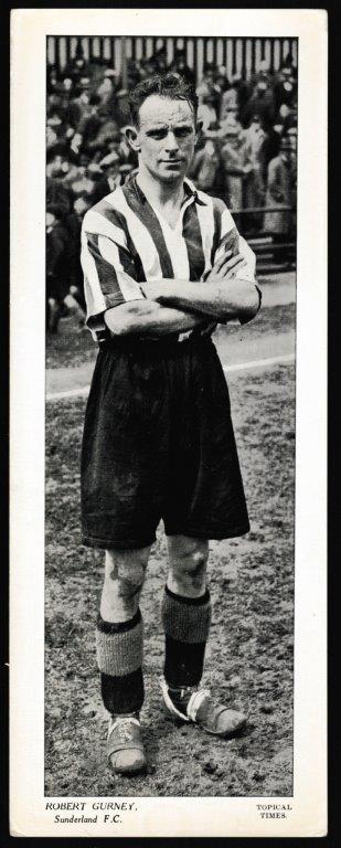 Topical Times - 'Footballers (Large B&W Left Caption 1935) - Robert Gurney (Sunderland) Topical Times - 'Footballers (Large B&W Left Caption 1935) - Robert Gurney (Sunderland)