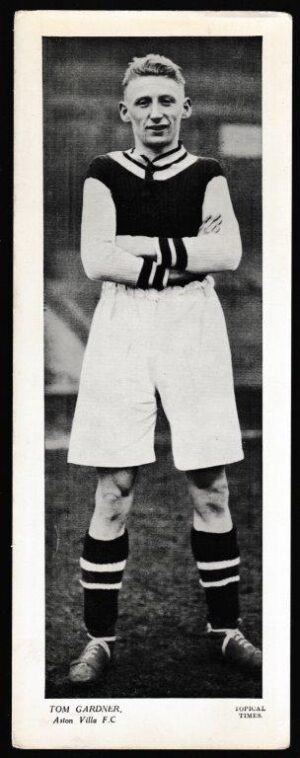 Topical Times - 'Footballers (Large B&W Left Caption 1935) - Tom Gardner (Aston Villa)