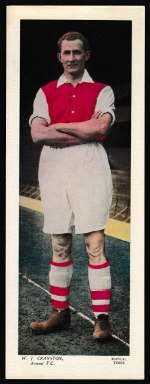 Topical Times - 'Footballers (Large Colour)' (1936) - W.J. Crayston (Arsenal)