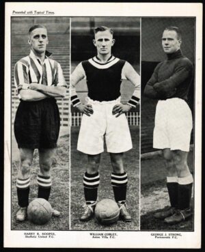 Topical Times - 'Footballers - Triple Portraits - English' (1937) - Hooper - Cobley Strong Topical Times - 'Footballers - Triple Portraits - English' (1937) - Hooper - Cobley Strong