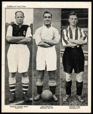 Topical Times - 'Footballers - Triple Portraits - English' (1937) - Male - Percival - Duns Topical Times - 'Footballers - Triple Portraits - English' (1937) - Male - Percival - Duns