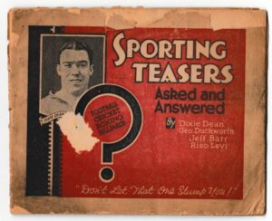 Topical Times - 'Sporting Teasers Asked and Answered' (1934)