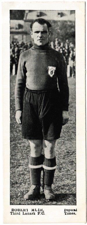 Topical Times - 'Footballers - Scottish (First 24)' (1937) - Card #17 - Robert Muir (Third Lanark)