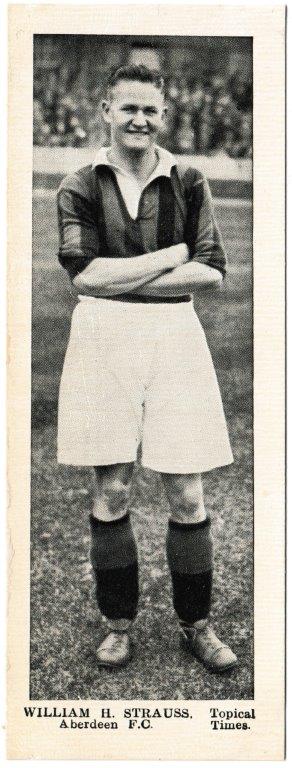Topical Times - 'Footballers - Scottish (First 24)' (1937) - Card #23 - William H. Strauss (Aberdeen)