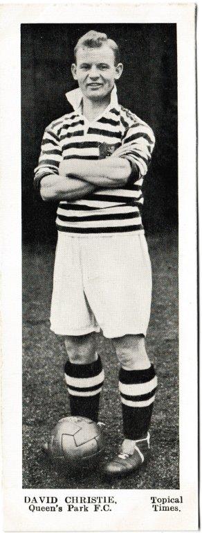 Topical Times - 'Footballers - Scottish (First 24)' (1937) - Card #3 - David Christie (Queen's Park)