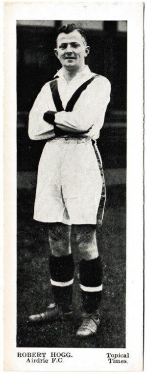Topical Times - 'Footballers - Scottish (First 24)' (1937) - Card #7 - Robert Hogg (Airdrie)