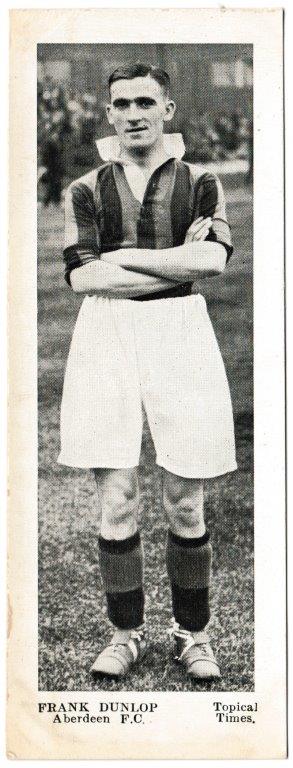 Topical Times - 'Footballers - Scottish (Second 24)' (1938) - Card #10 - Frank Dunlop (Aberdeen)