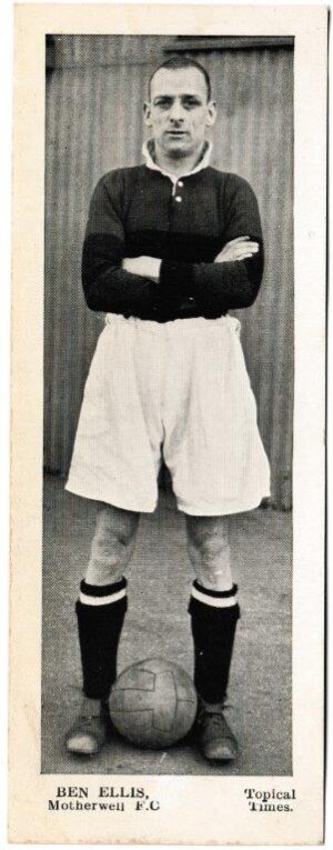 Topical Times - 'Footballers - Scottish (Second 24)' (1938) - Card #11 - Ben Ellis (Motherwell)