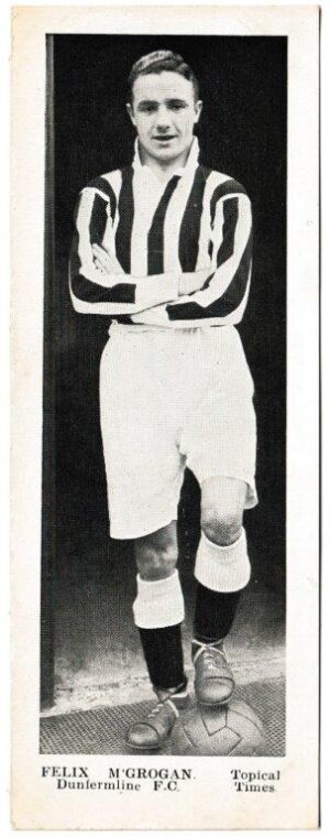 Topical Times - 'Footballers - Scottish (Second 24)' (1938) - Card #16 - Felix M'Grogan (Dunfermline)